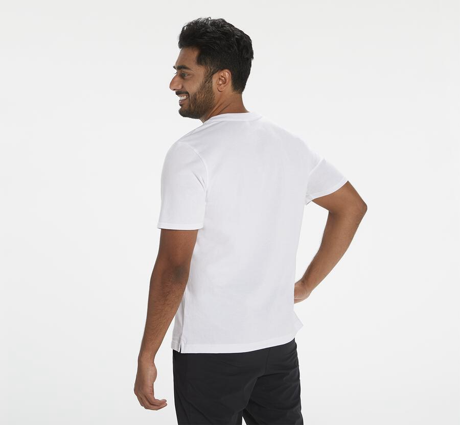 Tee Mens - Hoka One One Brand - White - TYIMWER-83